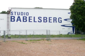 Blick auf die Filmstudios in Babelsberg